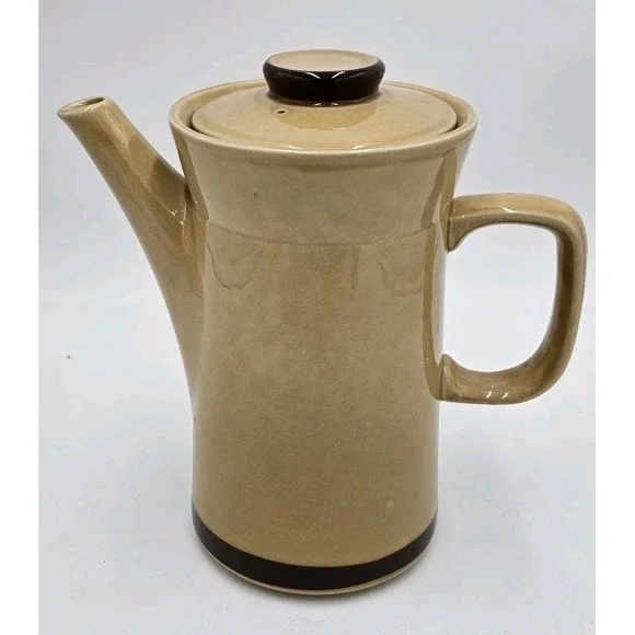 Pier 1 Spice Route Ginger Teapot 6 Cup Stoneware Hand Decorated Japan 8.5