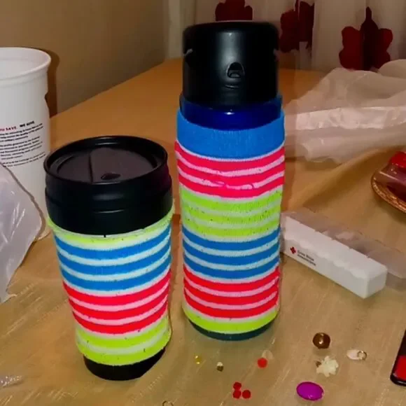 2 randomized Free Handmade Mug warmers