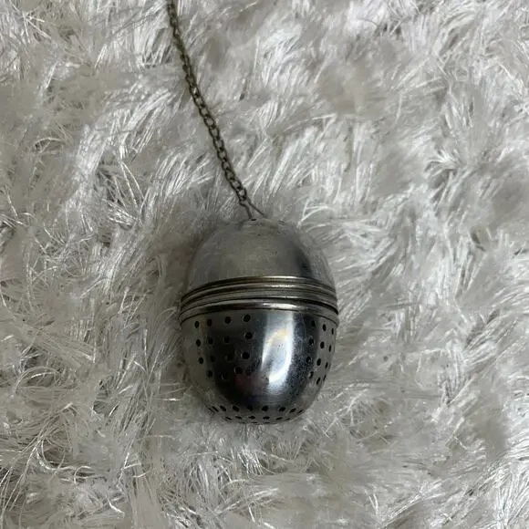Vintage Tea Infuser Ball Mesh Loose Leaf Strainer Stainless Steel