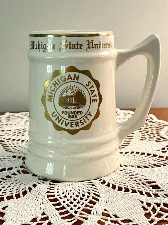 VTG 1970's Michigan State University Beer/Beverage Stein