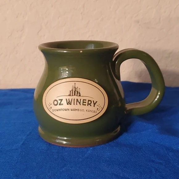 Oz Winery clay pottery coffee mug tea cup Wamego, KS