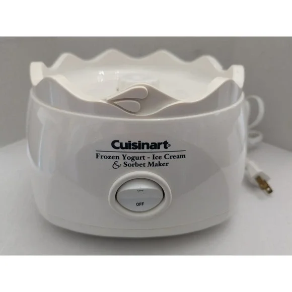 Cuisinart‎ ICE-20 Ice Cream Sorbet Frozen Yogurt Maker Replacement White Base
