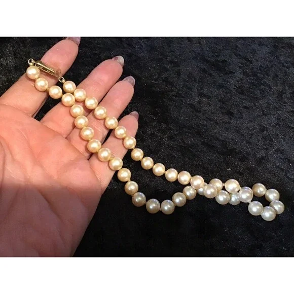 Monet Faux Pearl Necklace 16 Inch Costume Coquette Princess Girly GND