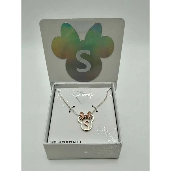 Disney x BaubleBar Mickey Mouse Initial Necklace - Letter K - Gold Tone‎ - NWT