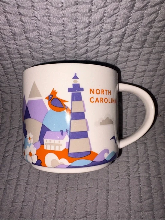 NORTH CAROLINA YOU ARE HERE, STARBUCKS COFFEE CUP NEW
