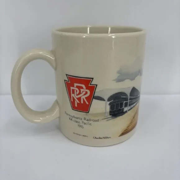 Otagiri Coffee Mug PRR Pennsylvania Railroad K4 Class Train Advantage Collection