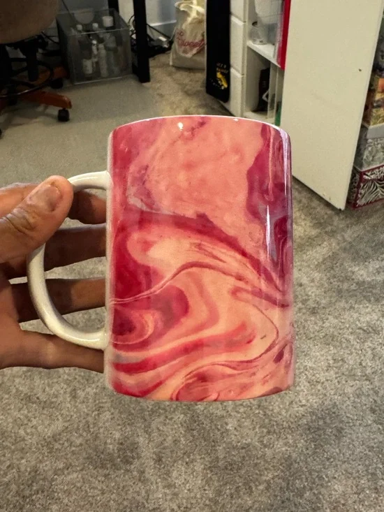 Pink Marble Ceramic Coffee Mug