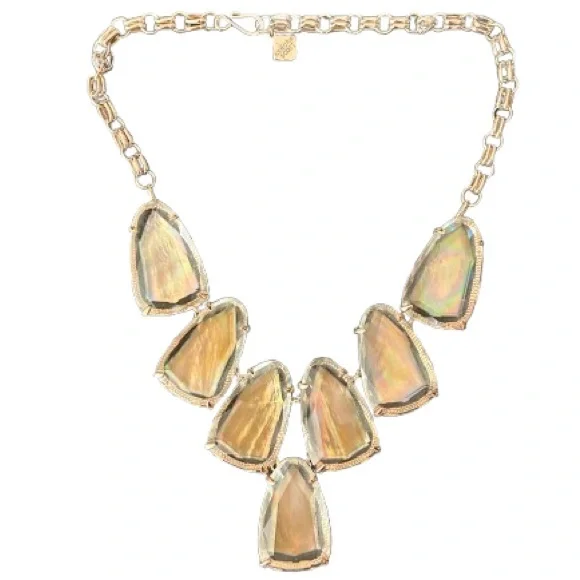 Kendra Scott Brown MOP Harlow‎ Statement Necklace