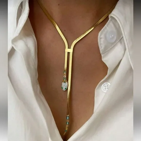 Snake necklace Q718