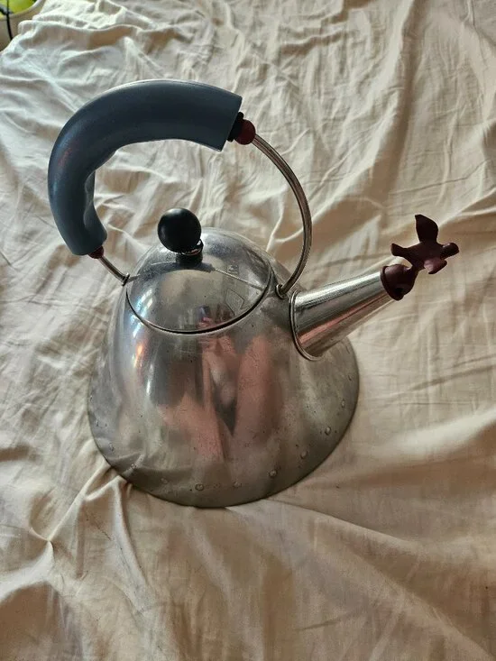 Alessi Tea Kettle with Bird Whistle