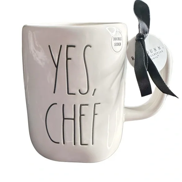 Rae Dunn 'Yes, Chef' Mug Double Sided