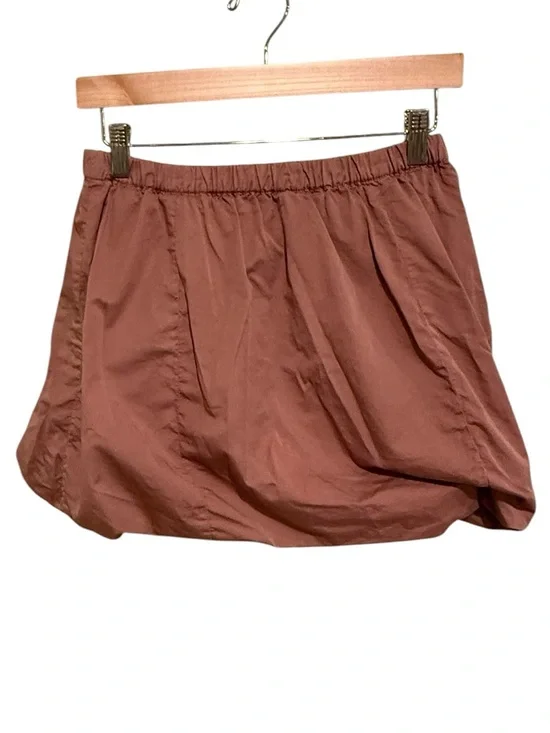 J. Crew Chocolate Brown Bubble-Hem Skirt