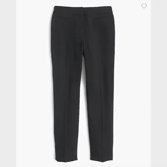 J. Crew Black French Girl Slim Crop Pant in 365 Crepe - Size 4