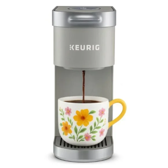 Keurig K-Mini Single Serve K-Cup Pod Coffee Maker, 6 to 12oz Brew Size,  Gray