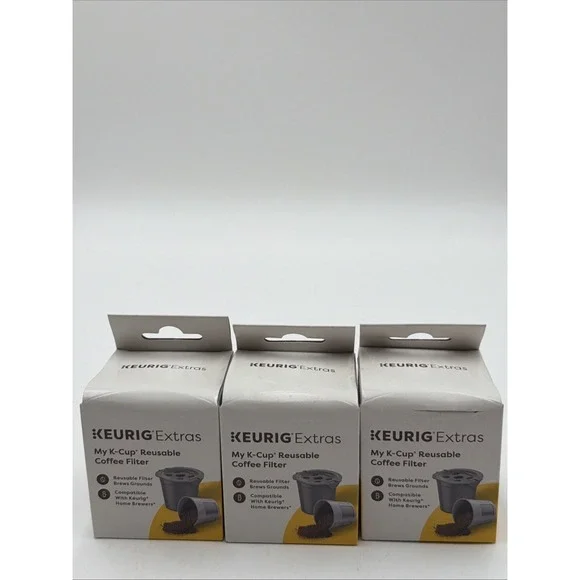 Lot Of 3 KEURIG Extra My K-Cup Universal Reusable Filter FREE Shipping