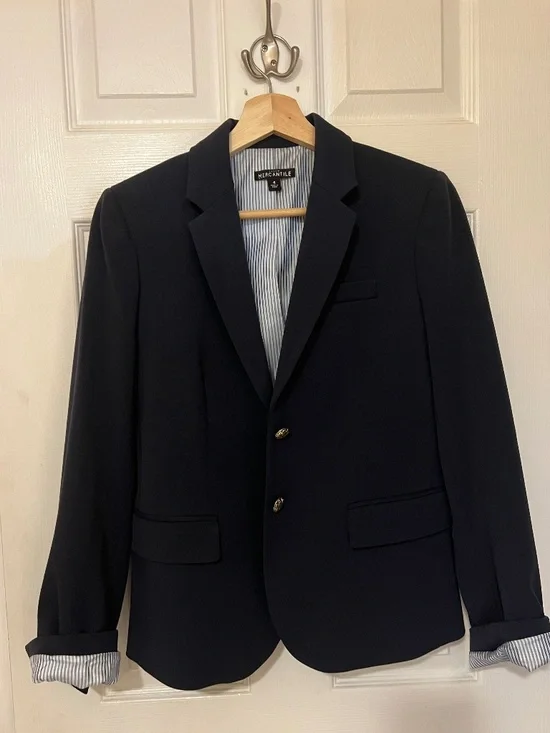 J Crew Schoolboy Blazer in Navy Blue | Size 4