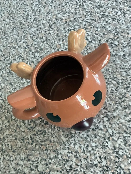 Brown Reindeer Ceramic Mug