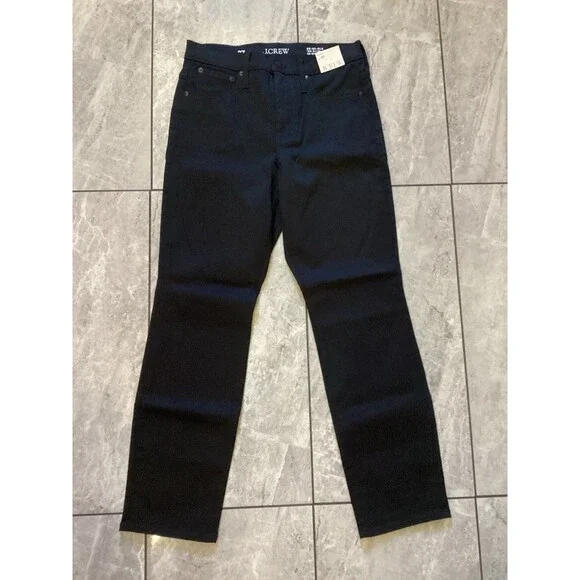 J. Crew Womens Black ‘03 Sim Jeans Mid Rise Stretch 27