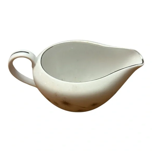 Vintage Creative Platinum Starburst Japan Atomic Age Creamer Fine‎ China MCM