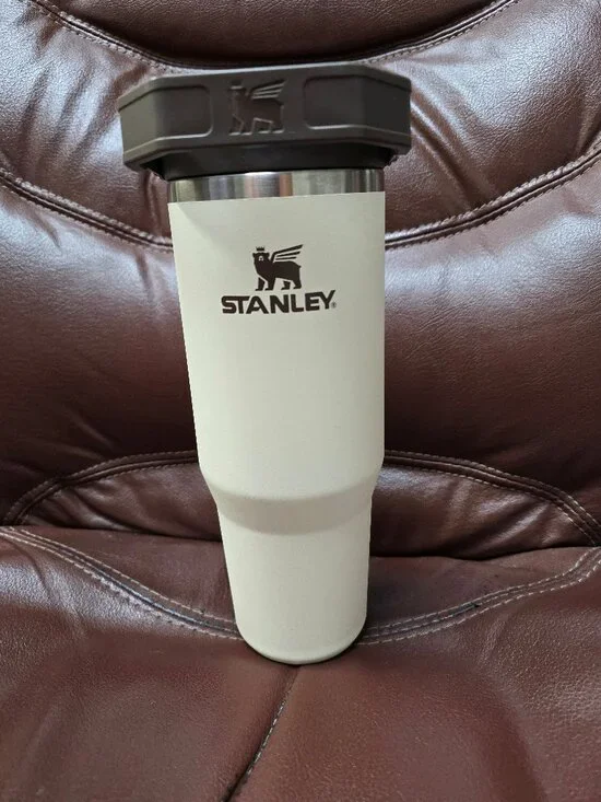 Stanley IceFlow Flip Straw Tumbler 30 oz Cream/Brown Howdy Western Lid Straw