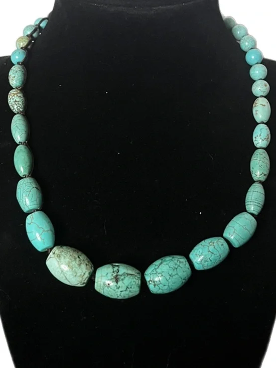 Turquoise Bead Necklace - Women Jewelry