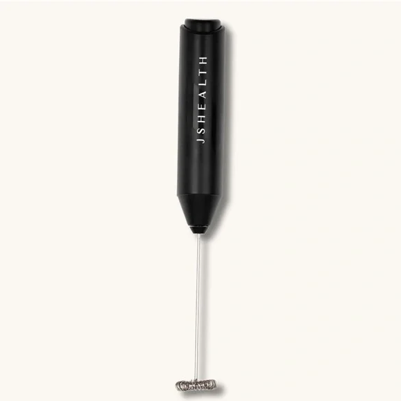 JSHealth Black Handheld Whisk Frother for Drinks Beverages in Box