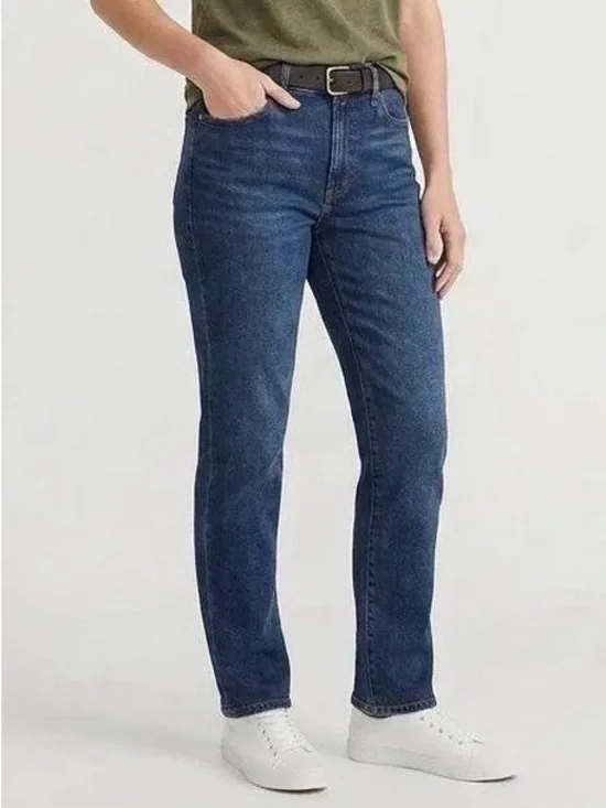 J. Crew High-rise Straight Jean in 1996 semi-stretch size 27 Tall