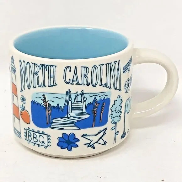 Starbucks NORTH CAROLINA Been There Series Mini Mug Ornament 2 Fl Oz Collectible