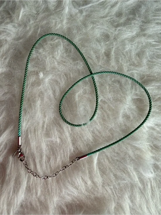Tiffany & Co. blue silk cord necklace