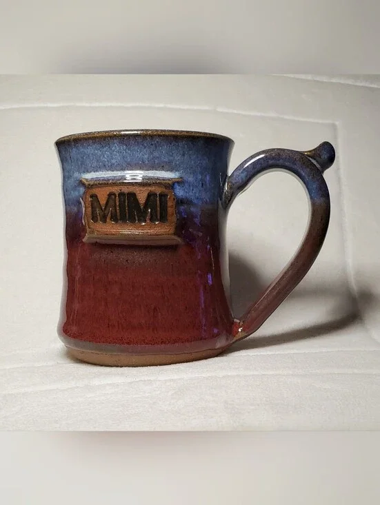 Alewine Pottery Cup 2010 Brown & Blue With 