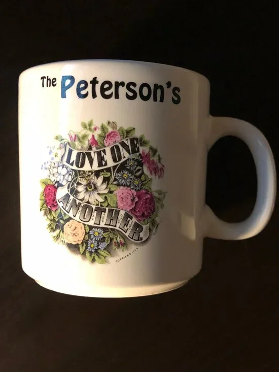 The Peterson's Floral Love One Another Coffee Mug Tea Cup