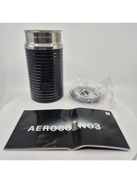 Replacement Nespresso Aeroccino 3 Milk Frother Lid & Whisk NO BASE 3694-US-BK