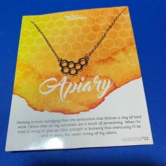 TuVous Apiary Honeycomb Necklace‎