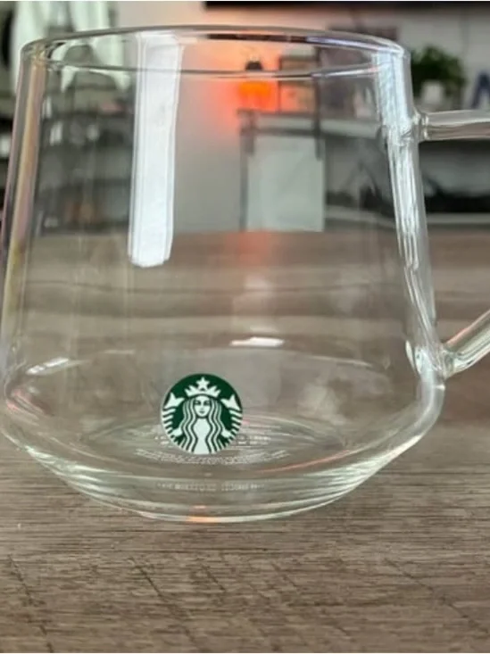 Starbucks 2023 Core Collectible Clear Glass Mug 16 fl oz