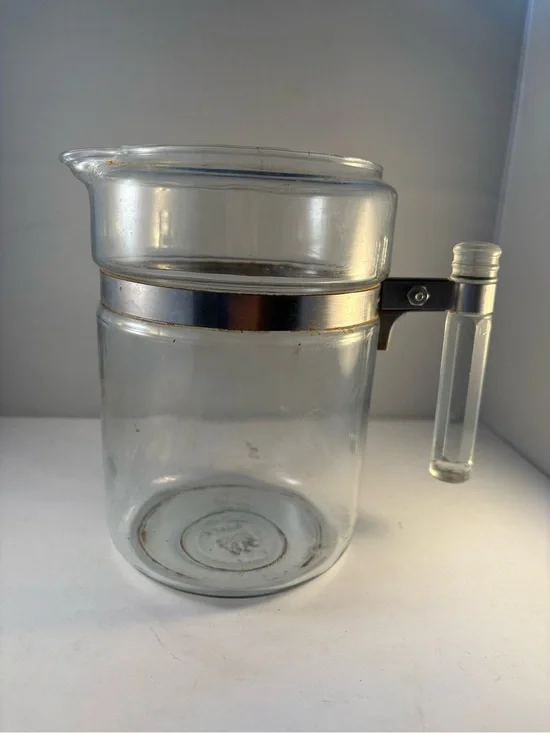 Vtg Pyrex Flameware 6 Cup Glass Coffee Percolator Pot Carafe Replacement No Lid