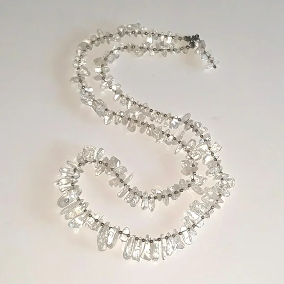 Clear Quartz Beaded Necklace 28