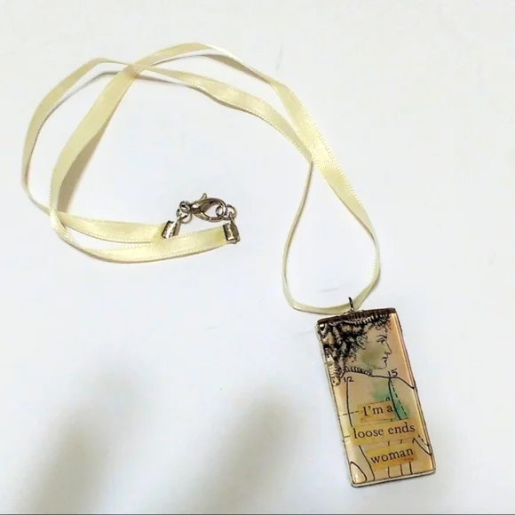 I'm a Loose Ends Woman Pendant Necklace