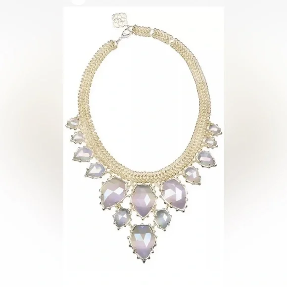 Kendra Scott Iridescent Grey Gretchen Necklace