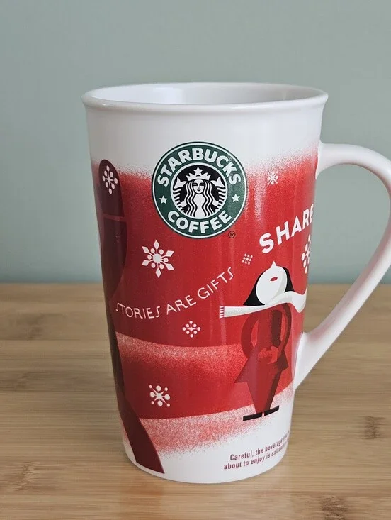 Starbucks Red Holiday Coffee Mug 2010, VTG