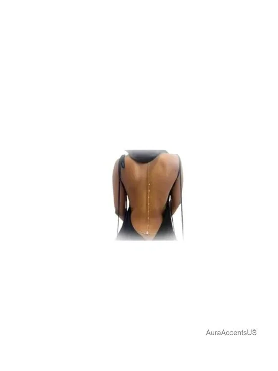 Sexy Rhinestone Back Chain Necklace for Backless Dress Bridal Wedding Crystal