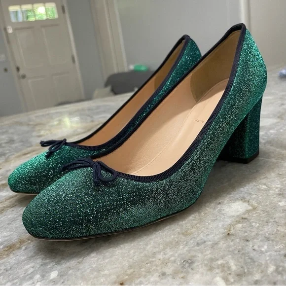 J. Crew | Sophia Pumps in Glitter Women’s 6.5