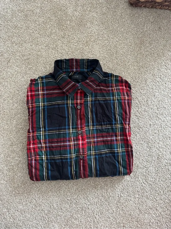 J.Crew Tartan Plaid Button-Up Shirt