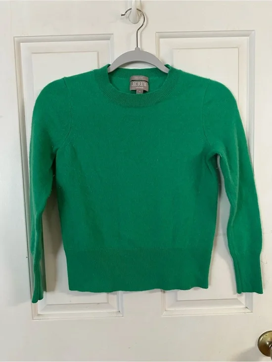 Women’s J-Crew Green Cashmere Sweater