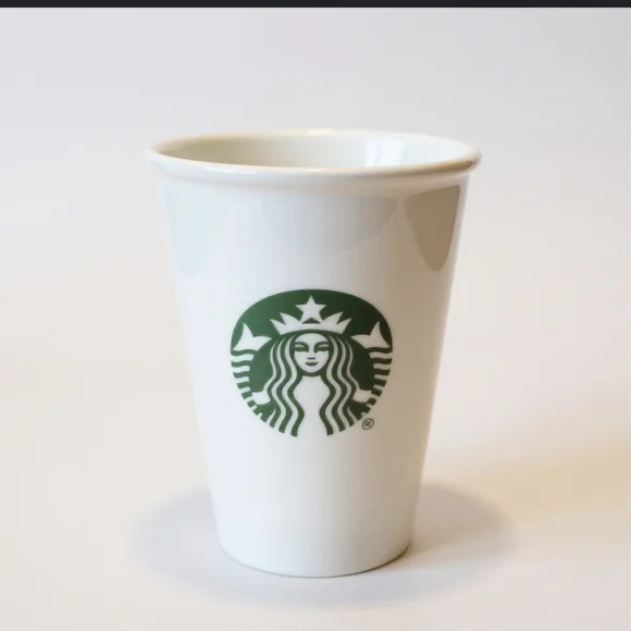 Starbucks White Classic Logo 10oz Ceramic Tumbler
