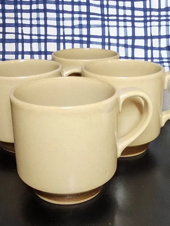 Hearthside Japan Dogwood Coffee Cup Stonewear Set Of 4
