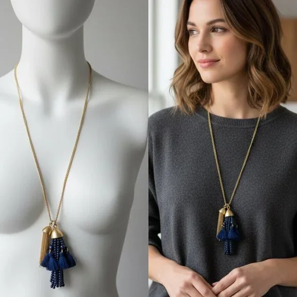 Stunning J. Crew long pendant necklace in Excellent Used Condition (EUC).
