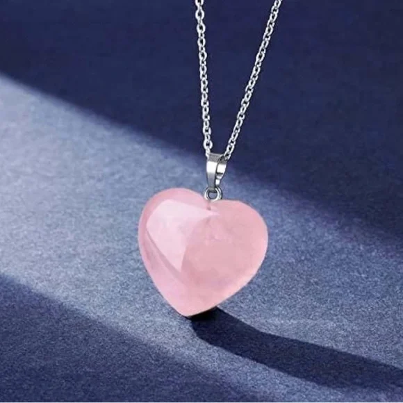 100% Genuine Rose Quarts Stone Necklace 💖