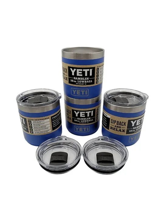 FINAL PRICE & DAY! 4 pc Set Yeti Rambler 10 oz Lowball Ultramarine Violet 2.0