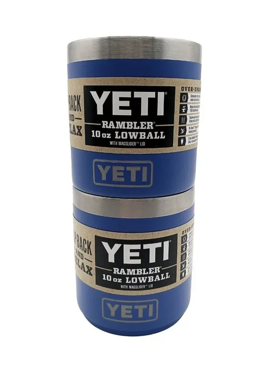FINAL PRICE & DAY! 2 pc Set Yeti Rambler 10 oz Lowball Ultramarine Violet 2.0