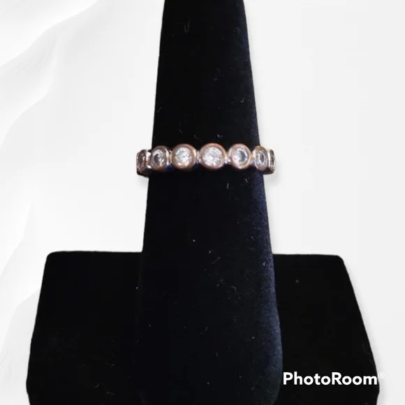 VTG Rhinestone Bezel Ring